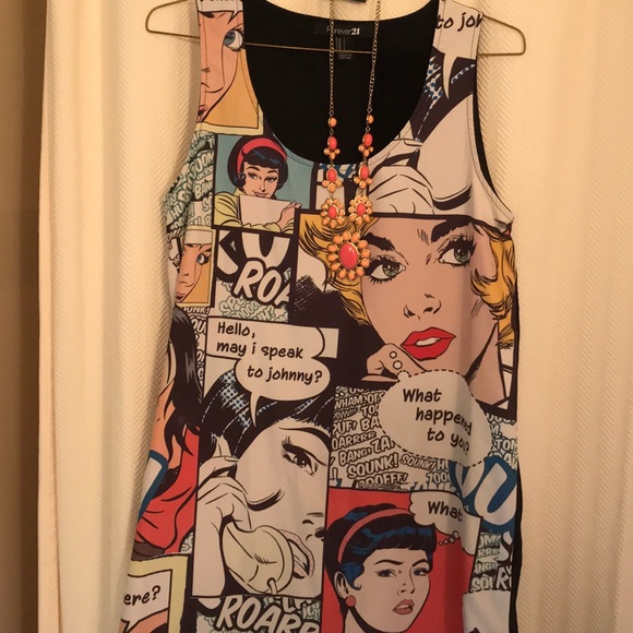 Forever 21 Dresses & Skirts - Forever 21 Halloween costume with new necklace